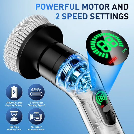 Cordless Spin Scrubber