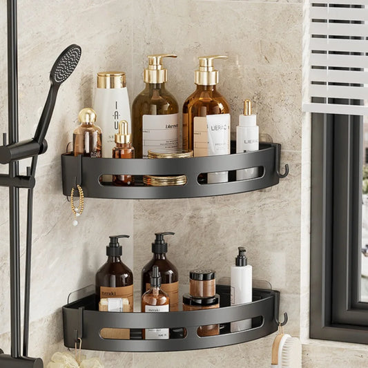 1/2/3pcs Bathroom Shower Shelves